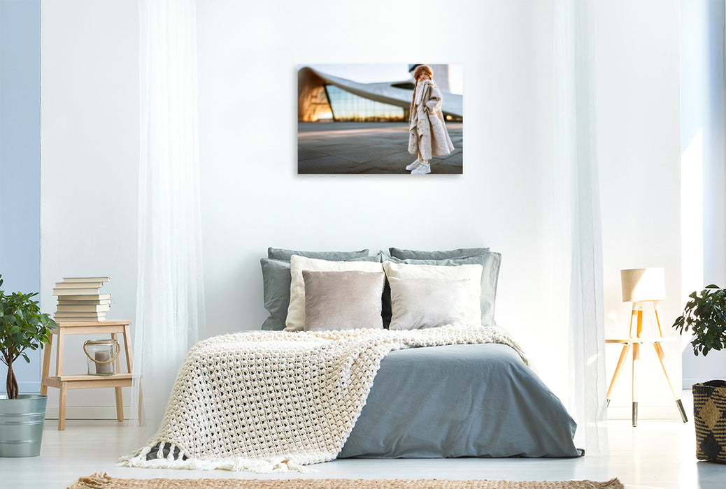 Premium Textil-Leinwand Minimalist Street Style