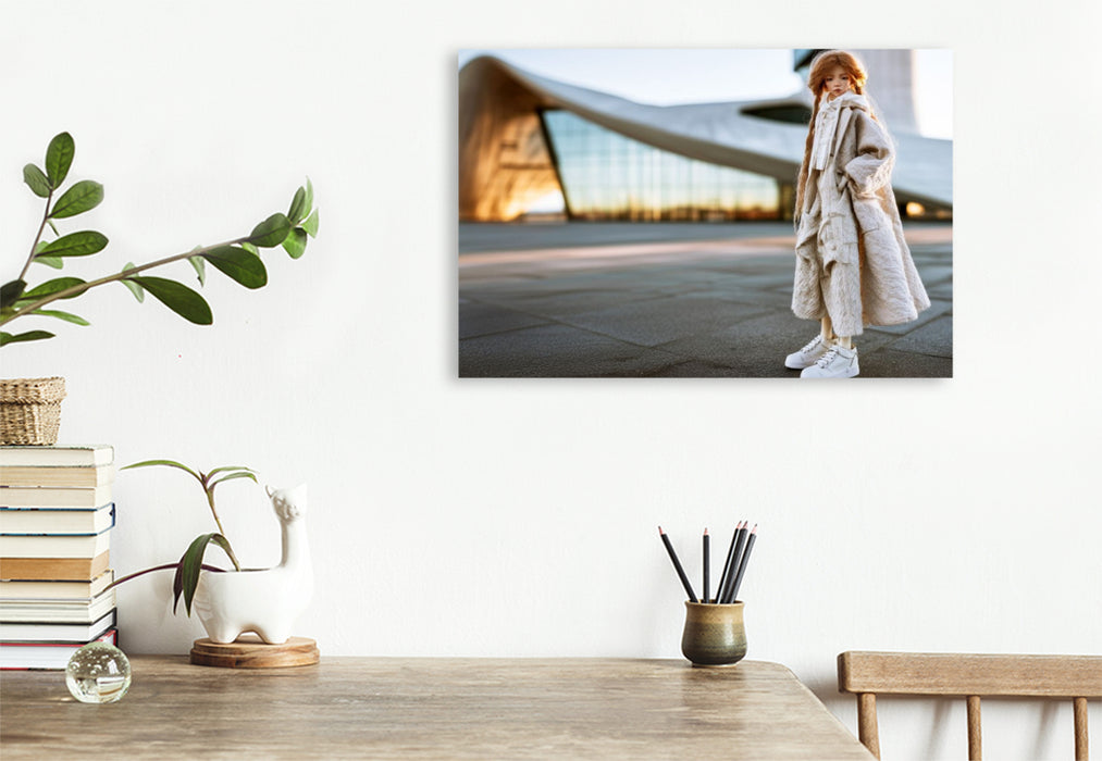Premium Textil-Leinwand Minimalist Street Style