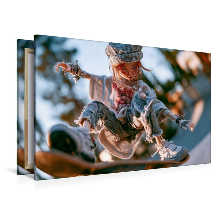 Premium Textil-Leinwand Skatepark Vibe