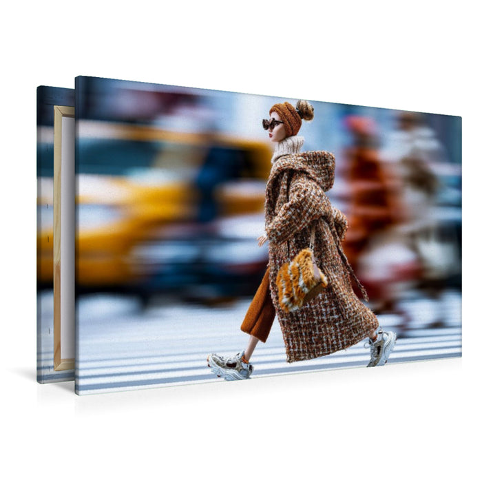 Premium Textil-Leinwand City Crossing
