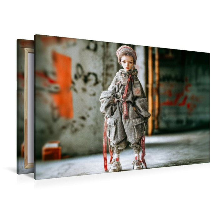 Premium Textil-Leinwand Industrial Street