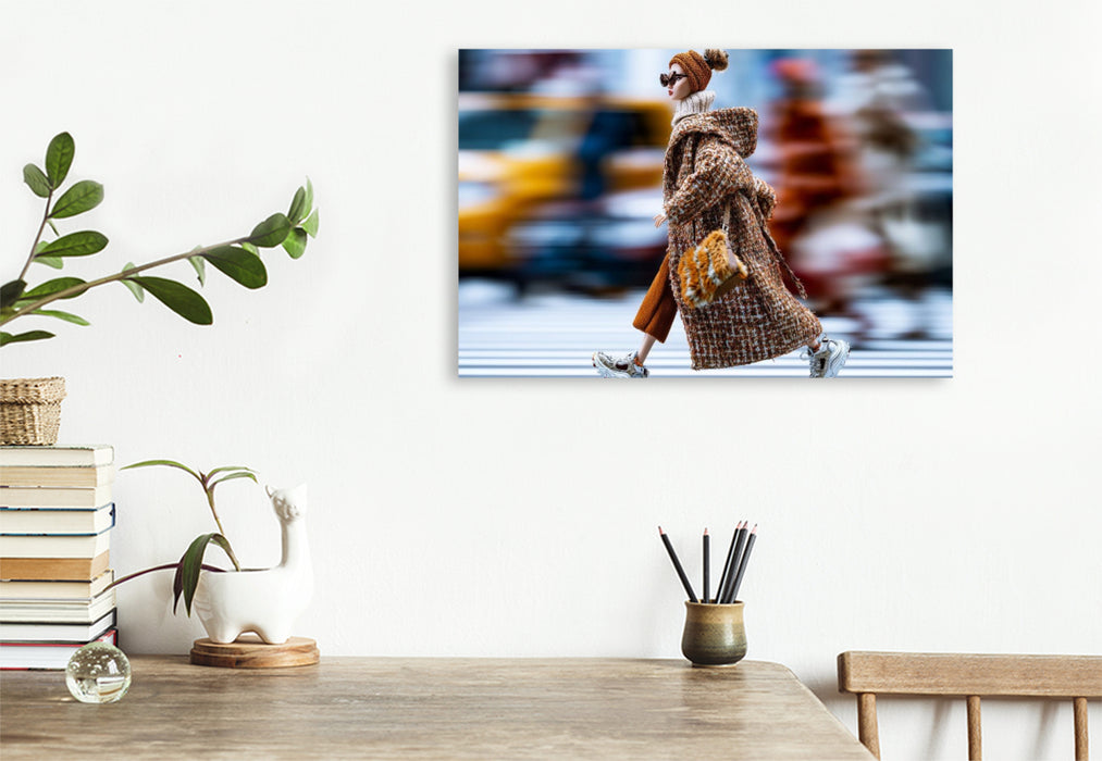 Premium Textil-Leinwand City Crossing