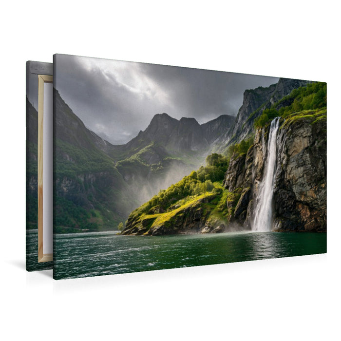 Premium Textil-Leinwand Ein Motiv aus dem Kalender Magie des Nordens