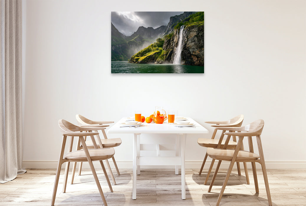 Premium Textil-Leinwand Ein Motiv aus dem Kalender Magie des Nordens