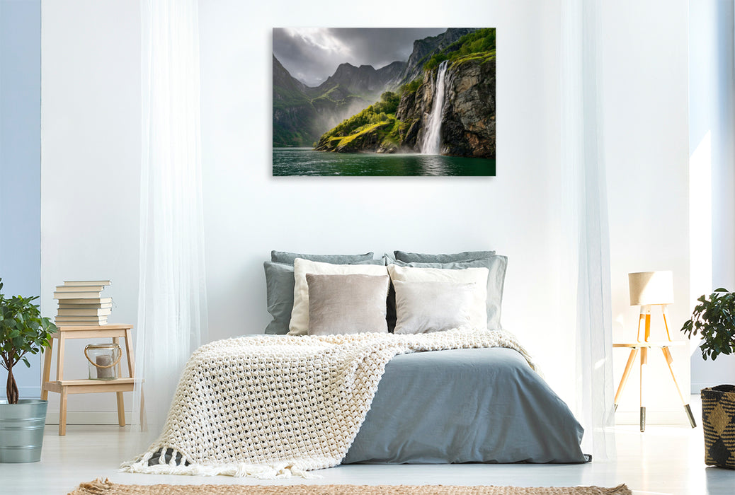 Premium Textil-Leinwand Ein Motiv aus dem Kalender Magie des Nordens