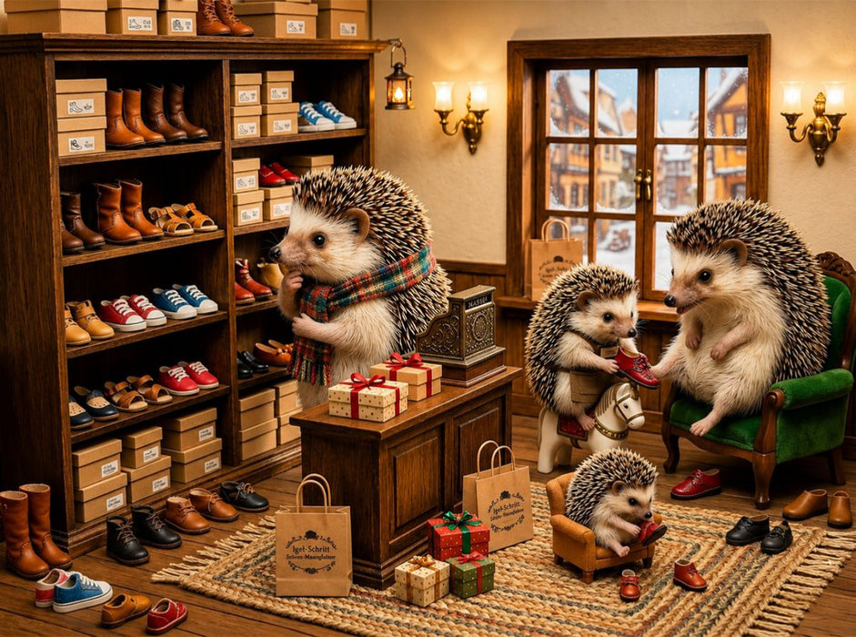 Die kleine Igelschuhstube - CALVENDO Foto-Puzzle'
