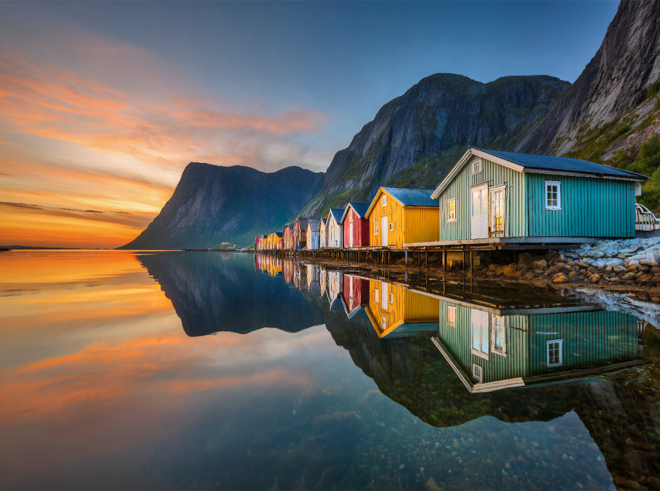 Norwegen – Henningsvær - CALVENDO Foto-Puzzle'