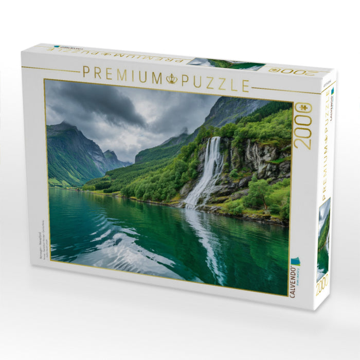 Norwegen – Nærøyfjord - CALVENDO Foto-Puzzle'