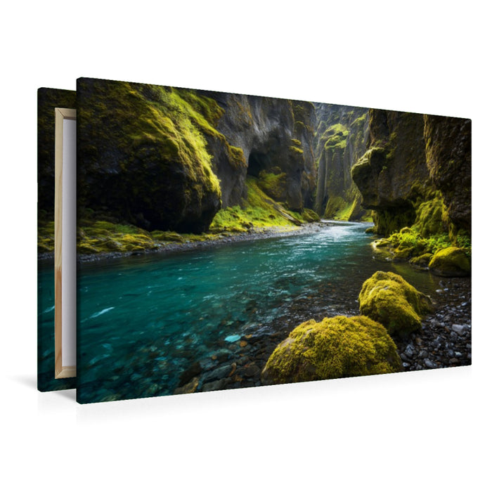Premium Textil-Leinwand Ein Motiv aus dem Kalender Magie des Nordens