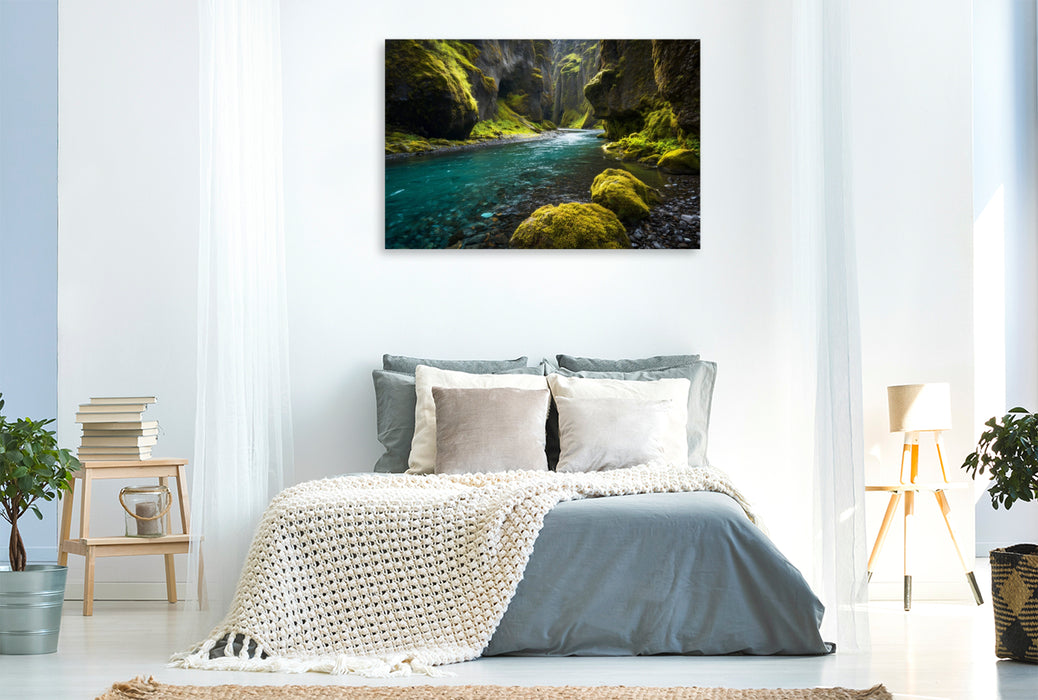 Premium Textil-Leinwand Ein Motiv aus dem Kalender Magie des Nordens