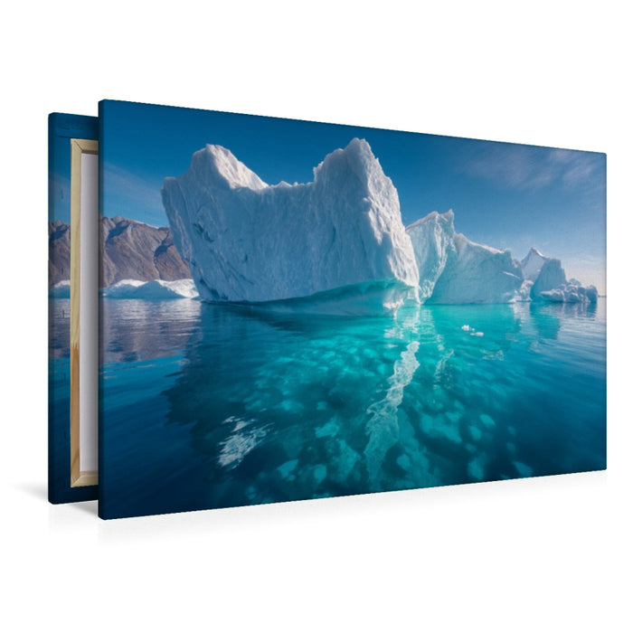 Premium Textil-Leinwand Grönland – Ilulissat Eisfjord