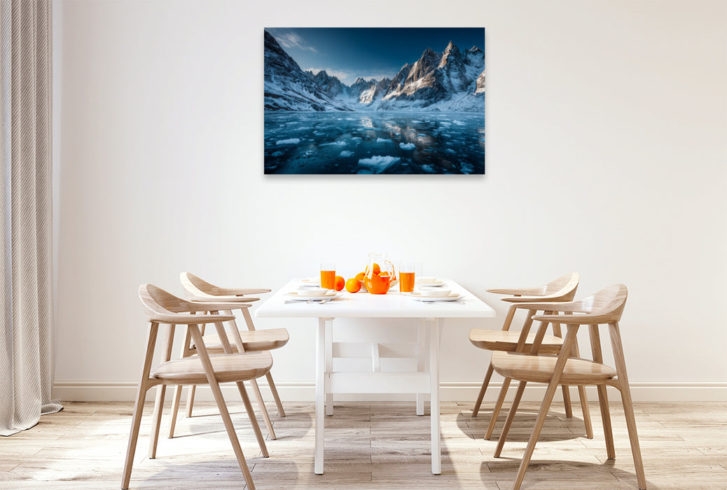 Premium Textil-Leinwand Ein Motiv aus dem Kalender Magie des Nordens