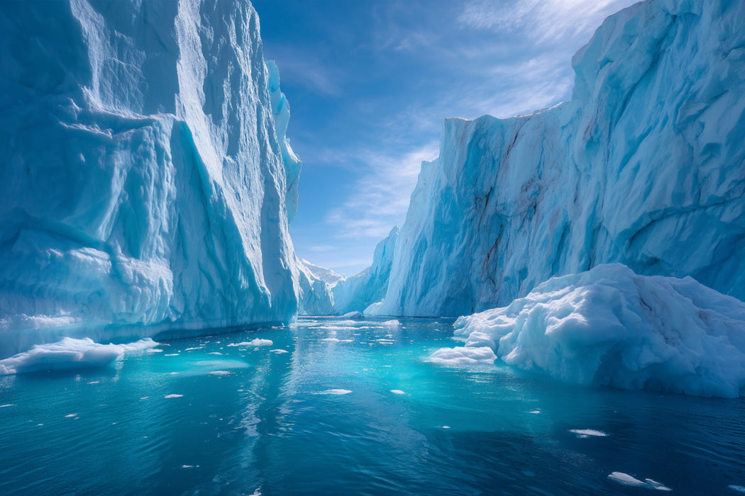 Premium Textil-Leinwand Grönland – Ilulissat Eisfjord