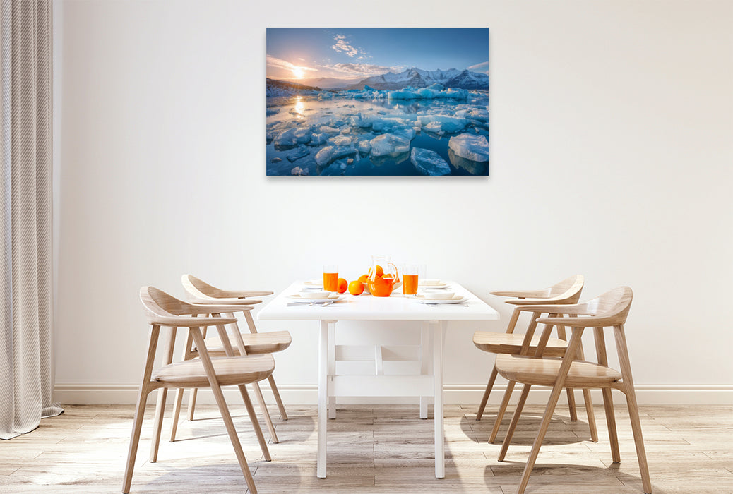 Premium Textil-Leinwand Norwegen – Geirangerfjord