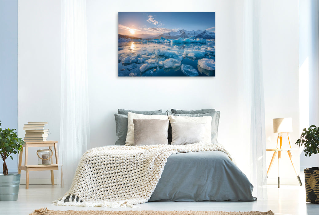 Premium Textil-Leinwand Norwegen – Geirangerfjord