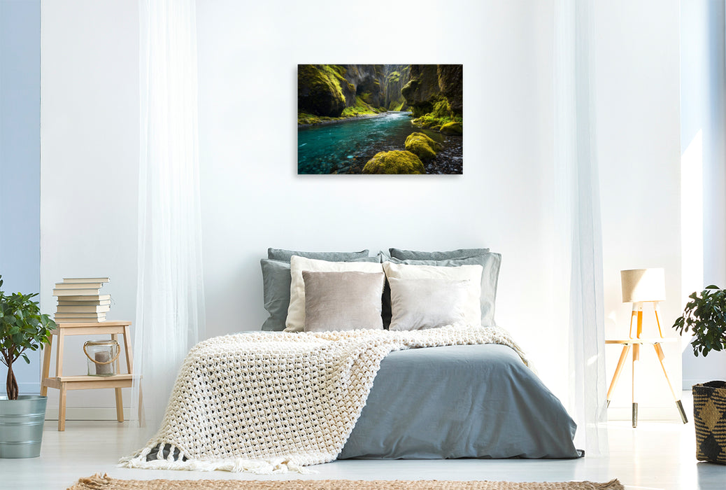 Premium Textil-Leinwand Ein Motiv aus dem Kalender Magie des Nordens