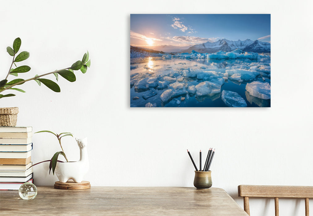 Premium Textil-Leinwand Norwegen – Geirangerfjord