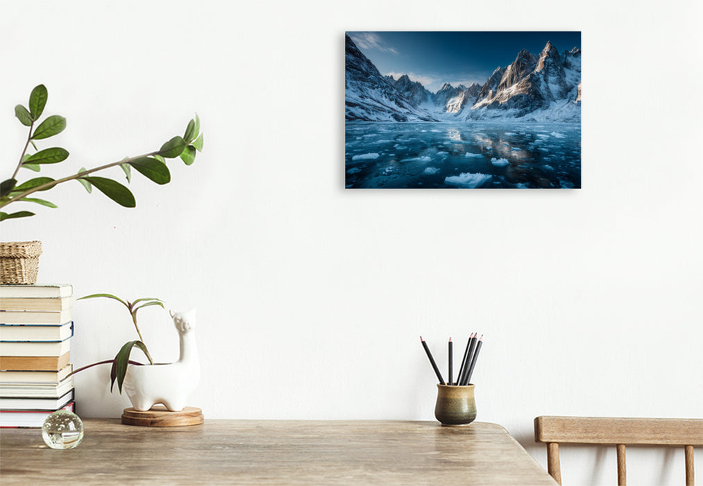 Premium Textil-Leinwand Ein Motiv aus dem Kalender Magie des Nordens
