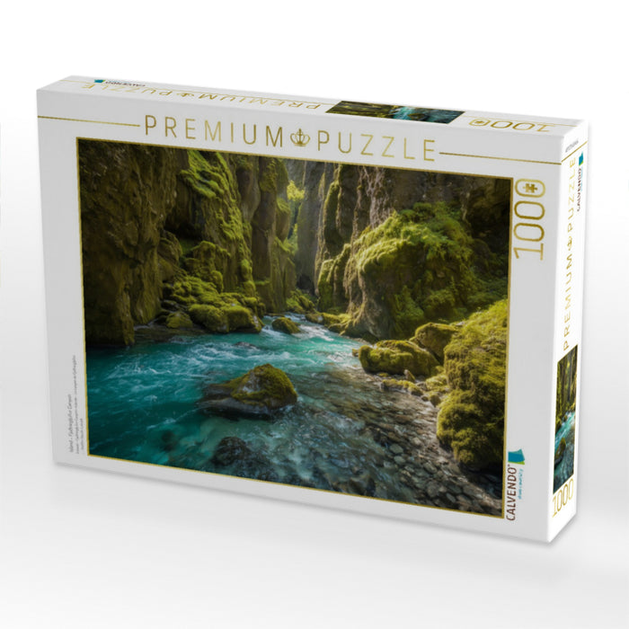 Island – Fjaðrárgljúfur Canyon - CALVENDO Foto-Puzzle'