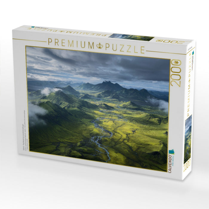 Island – Hochland von Landmannalaugar - CALVENDO Foto-Puzzle'