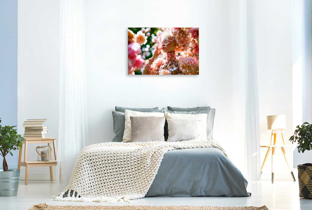 Premium Textil-Leinwand Frühlingsfee