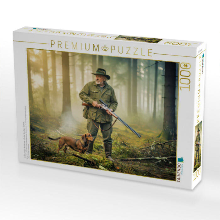 Im Schweigen der Bäume — findet der Jäger Klarheit. - CALVENDO Foto-Puzzle'