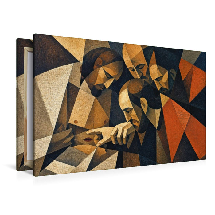 Premium Textil-Leinwand Zentrum des Zweifels