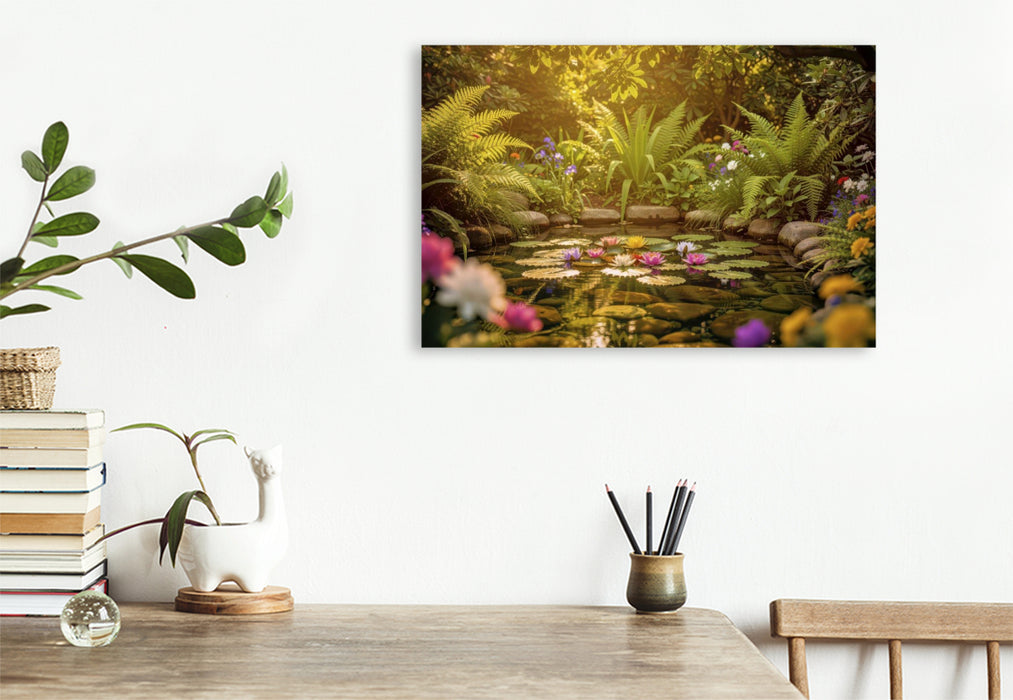 Premium Textil-Leinwand Pure Entspannung im Blick.