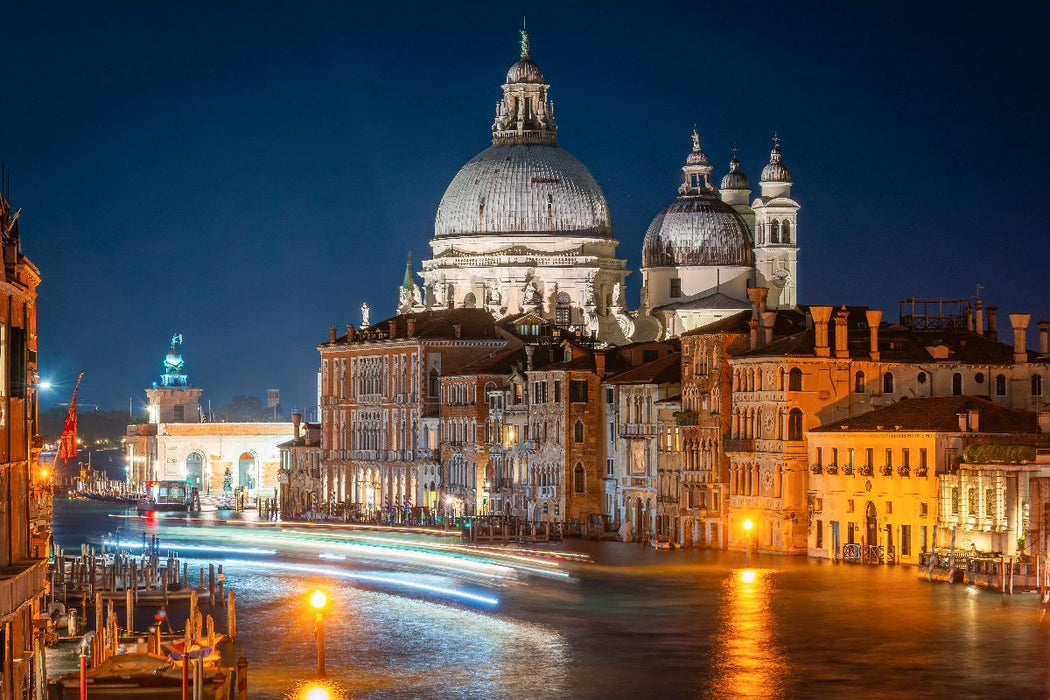 Premium Textil-Leinwand Canal Grande und Santa Maria della Salute