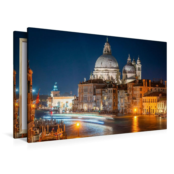 Premium Textil-Leinwand Canal Grande und Santa Maria della Salute