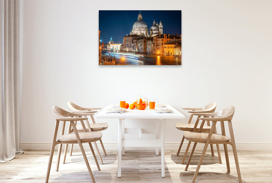 Premium Textil-Leinwand Canal Grande und Santa Maria della Salute