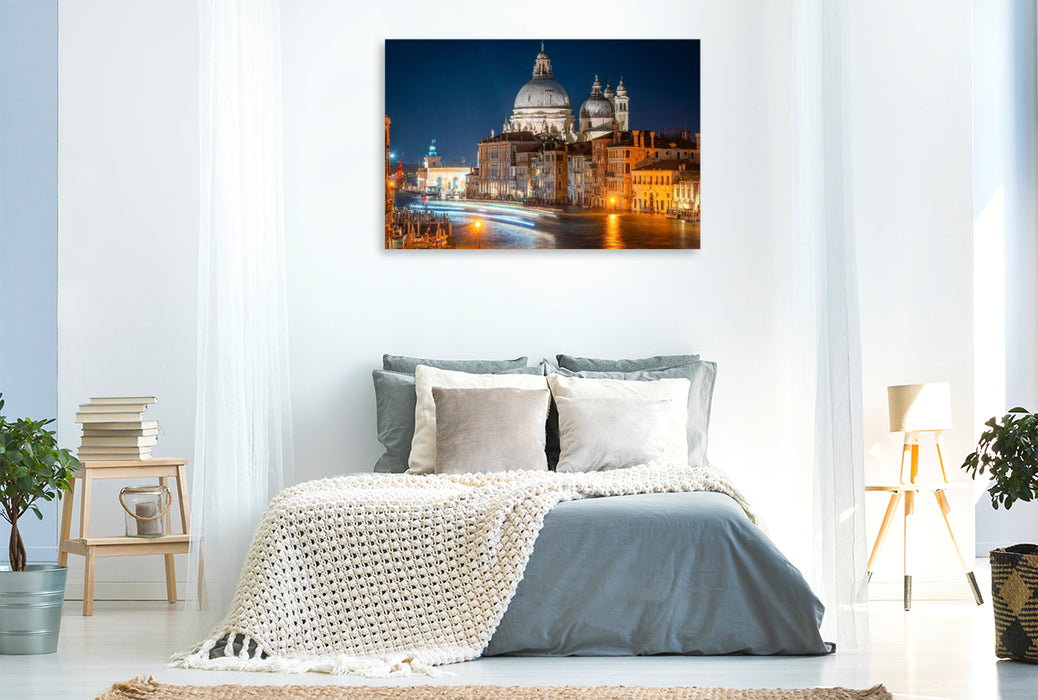Premium Textil-Leinwand Canal Grande und Santa Maria della Salute