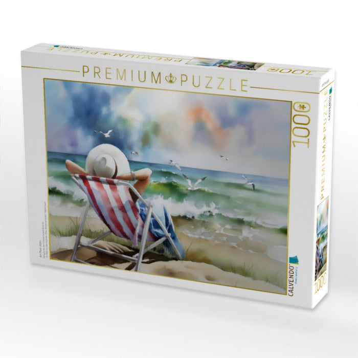 Am Meer sitzen - CALVENDO Foto-Puzzle'