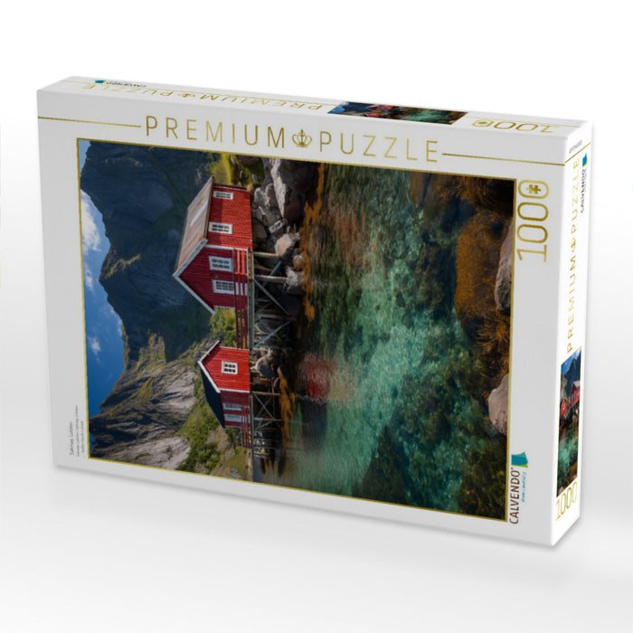 Sakrisøy, Lofoten - CALVENDO Foto-Puzzle'
