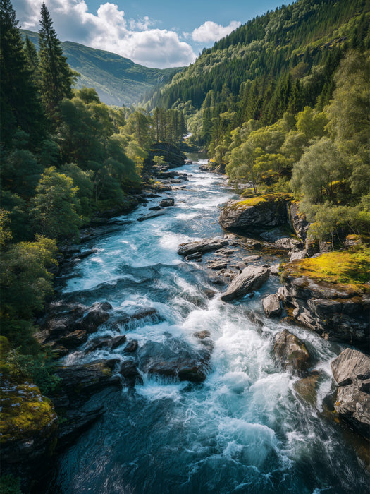 Nyastølfossen, Vestland - CALVENDO Foto-Puzzle'