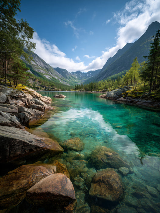 Bondhusvatnet, Hardangerfjord - CALVENDO Foto-Puzzle'