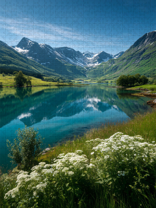 Oldevatnet, Stryn - CALVENDO Foto-Puzzle'