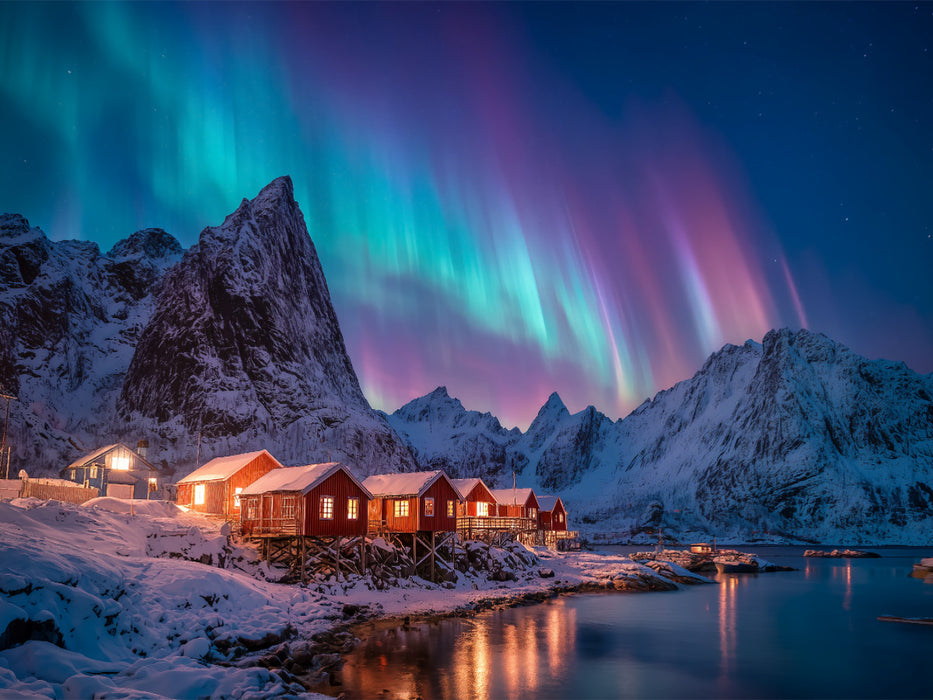 Ein Motiv aus dem Kalender Nordlichtzauber Norwegen - CALVENDO Foto-Puzzle'