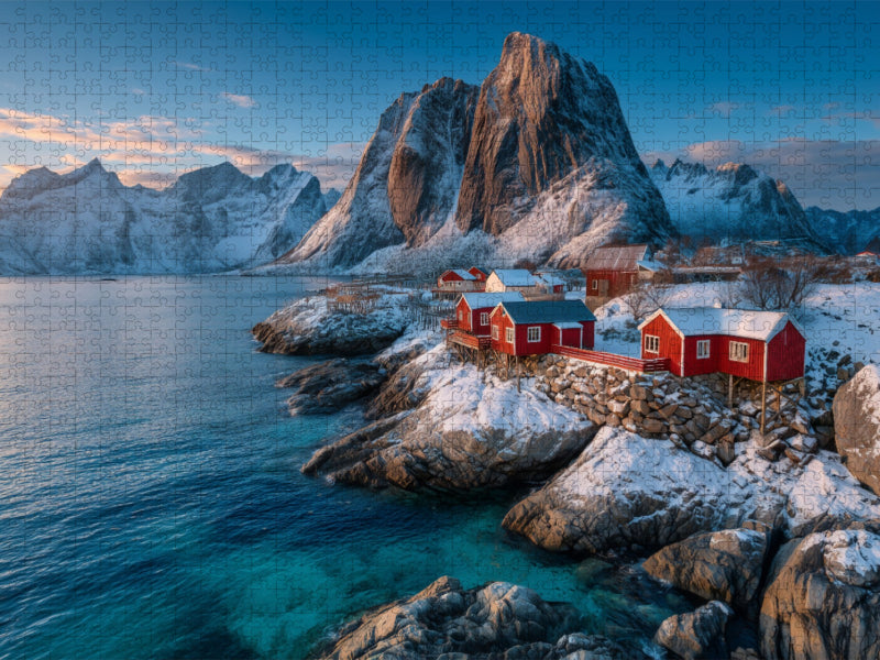 Ein Motiv aus dem Kalender Nordlichtzauber Norwegen - CALVENDO Foto-Puzzle'