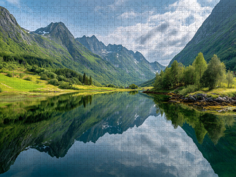 Loen, Fjordnorwegen - CALVENDO Foto-Puzzle'