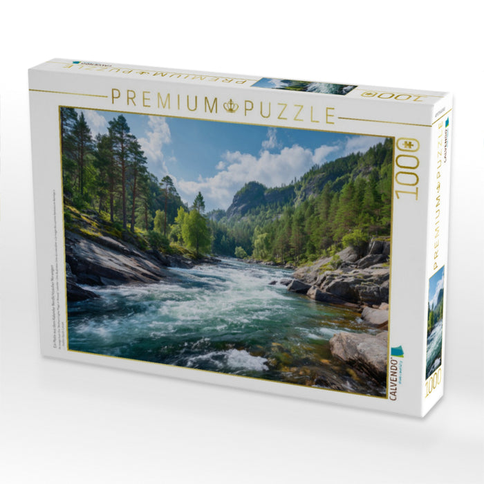 Ein Motiv aus dem Kalender Nordlichtzauber Norwegen - CALVENDO Foto-Puzzle'