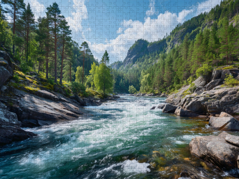 Ein Motiv aus dem Kalender Nordlichtzauber Norwegen - CALVENDO Foto-Puzzle'