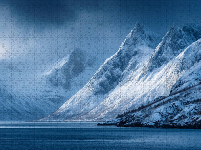 Trollfjord, Nordnorwegen - CALVENDO Foto-Puzzle'