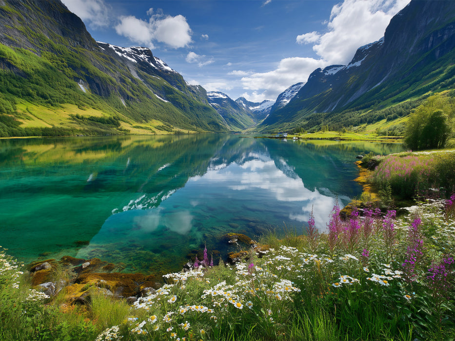 Oldevatnet, Stryn - CALVENDO Foto-Puzzle'