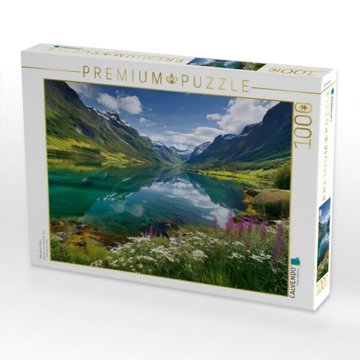 Oldevatnet, Stryn - CALVENDO Foto-Puzzle'