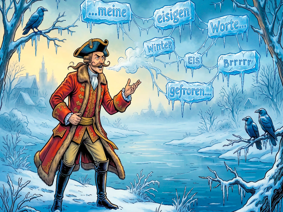 Gefrorene Worte im Winterwind - CALVENDO Foto-Puzzle'
