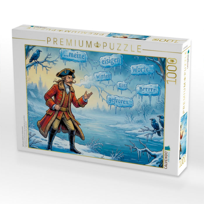 Gefrorene Worte im Winterwind - CALVENDO Foto-Puzzle'