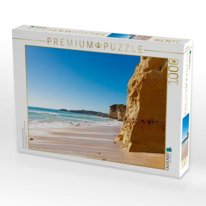 Strand von Portimão in Portugal - CALVENDO Foto-Puzzle'