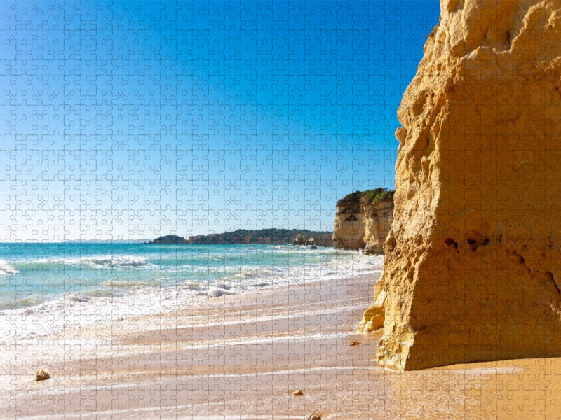 Strand von Portimão in Portugal - CALVENDO Foto-Puzzle'