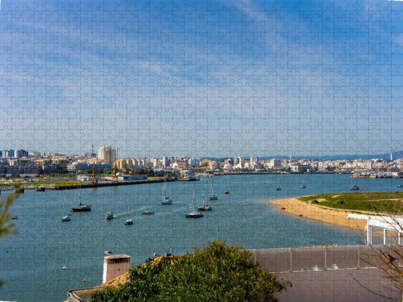Segelboote im Hafen von Portimão - CALVENDO Foto-Puzzle'